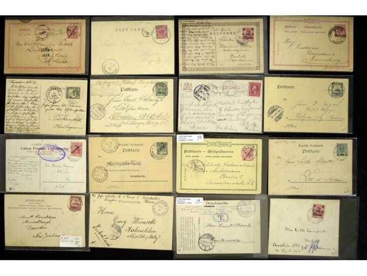 1873/1915, umfangreicher Sammlerbestand mit einigen hundert Briefen, Karten und Ganzsachen ab Vorläufer-Ausgaben (u.a. DP Tür