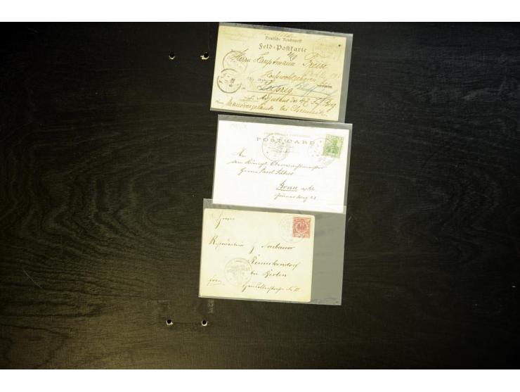 1898/1915, ca. 75 Briefe, Karten und Ganzsachen mit Marine-Schiffpoststempeln aus dem Bereich der Dt. Auslandspostämter und K