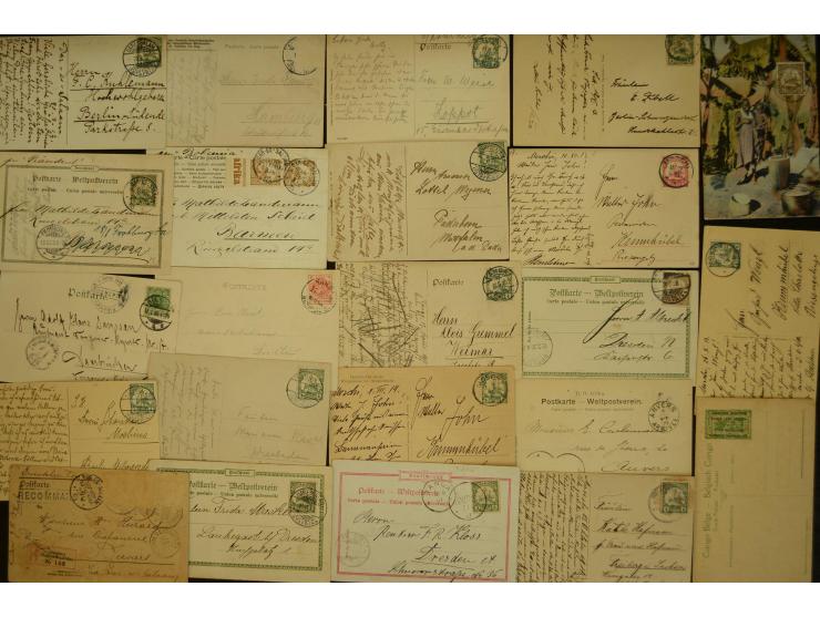 EINHEIMISCHE, über 160 gebrauchte und ungebrauchte Ansichtskarten, dabei Fotopostkarten, Aktfotos, viele Karten mit viel Text