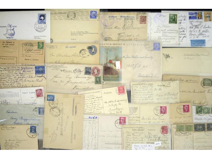 1871/1960 (ca.), einige hundert Briefe, Karten und Ganzsachen mit Deutschen-Schiffspoststempeln, dabei frühe Anlandungsstempe