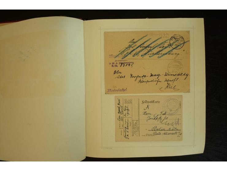 1896/1918, umfangreiche Sammlung mit über 670 Briefen, Karten und Ganzsachen, dabei viel frühe Post inkl. Post aus den Koloni