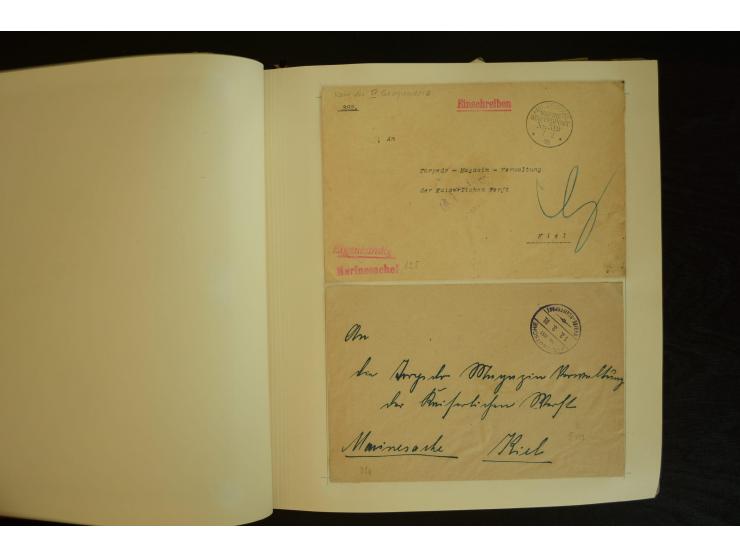 1896/1918, umfangreiche Sammlung mit über 670 Briefen, Karten und Ganzsachen, dabei viel frühe Post inkl. Post aus den Koloni