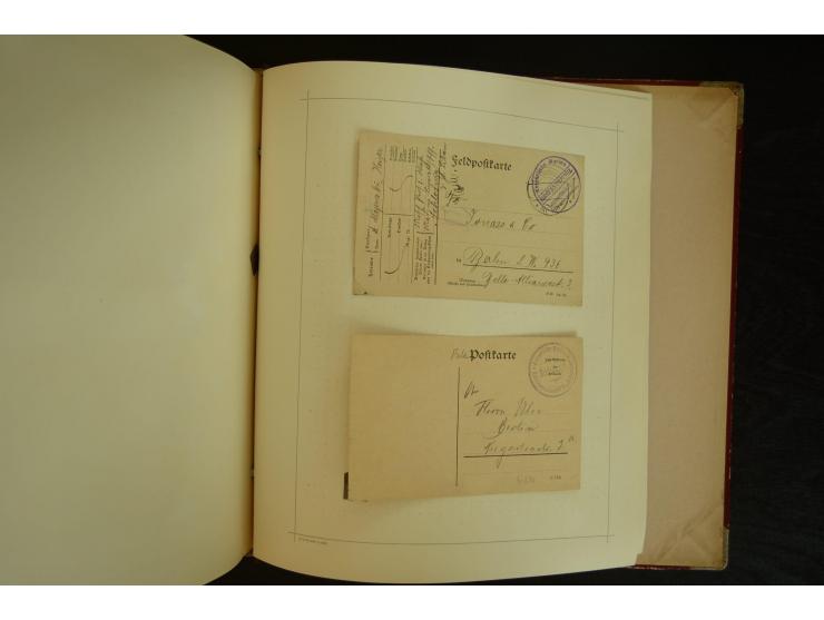 1896/1918, umfangreiche Sammlung mit über 670 Briefen, Karten und Ganzsachen, dabei viel frühe Post inkl. Post aus den Koloni