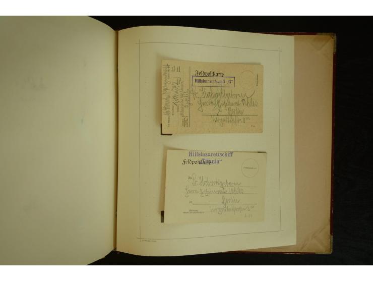 1896/1918, umfangreiche Sammlung mit über 670 Briefen, Karten und Ganzsachen, dabei viel frühe Post inkl. Post aus den Koloni