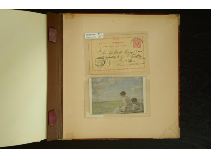 1896/1918, umfangreiche Sammlung mit über 670 Briefen, Karten und Ganzsachen, dabei viel frühe Post inkl. Post aus den Koloni