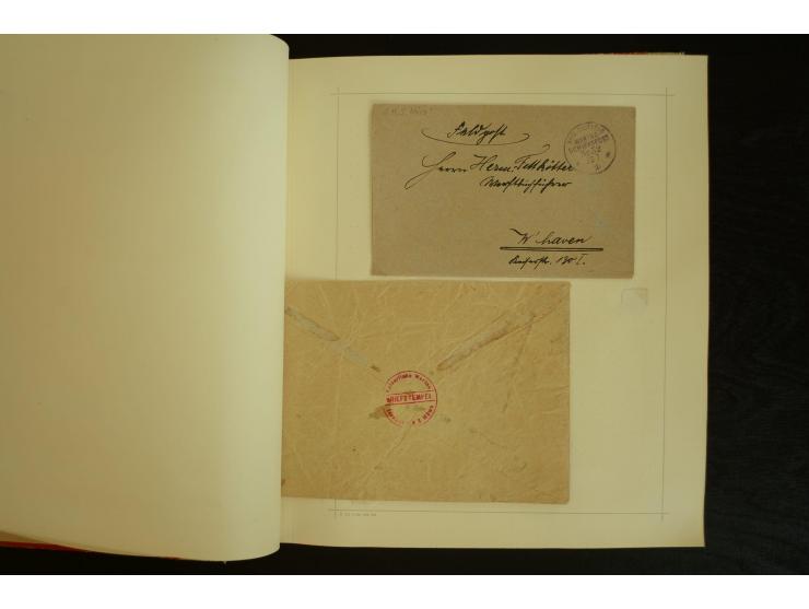 1896/1918, umfangreiche Sammlung mit über 670 Briefen, Karten und Ganzsachen, dabei viel frühe Post inkl. Post aus den Koloni