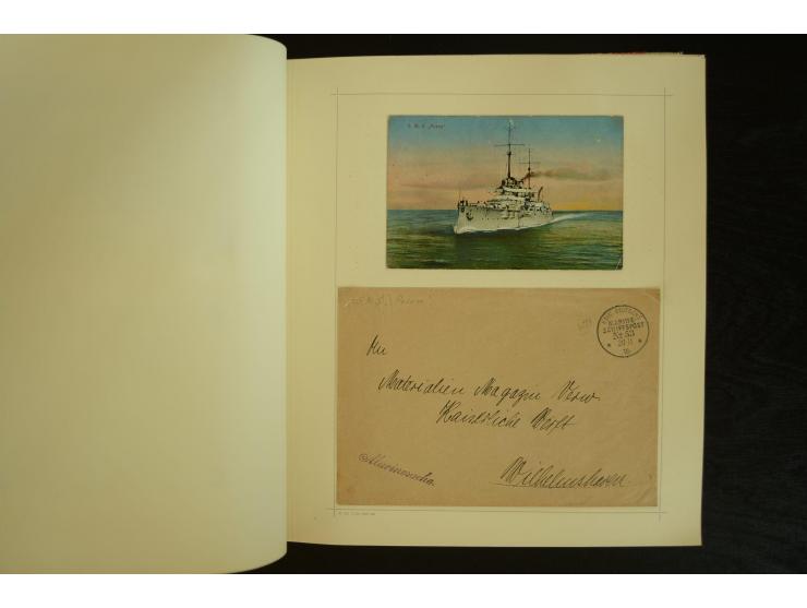 1896/1918, umfangreiche Sammlung mit über 670 Briefen, Karten und Ganzsachen, dabei viel frühe Post inkl. Post aus den Koloni
