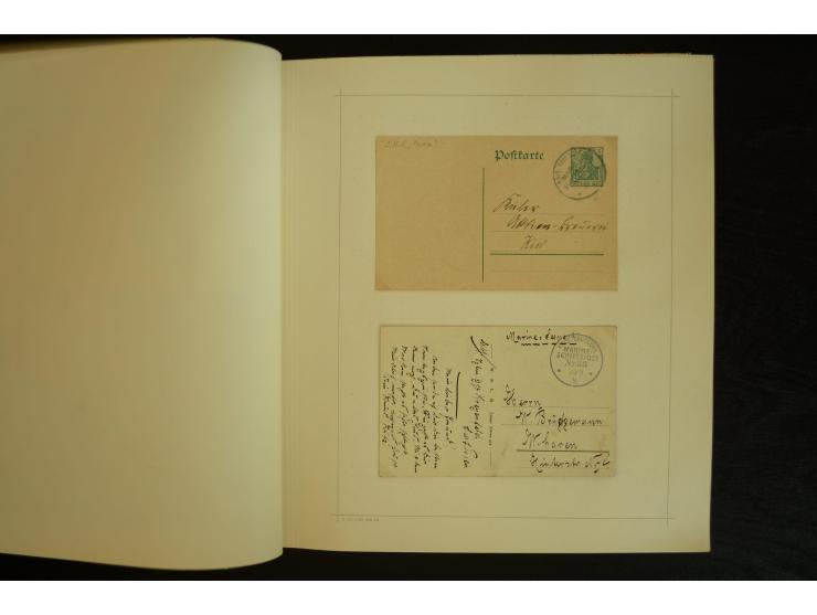 1896/1918, umfangreiche Sammlung mit über 670 Briefen, Karten und Ganzsachen, dabei viel frühe Post inkl. Post aus den Koloni