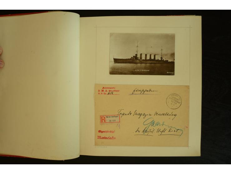 1896/1918, umfangreiche Sammlung mit über 670 Briefen, Karten und Ganzsachen, dabei viel frühe Post inkl. Post aus den Koloni