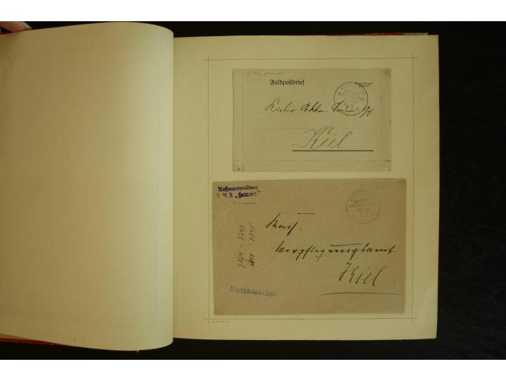 1896/1918, umfangreiche Sammlung mit über 670 Briefen, Karten und Ganzsachen, dabei viel frühe Post inkl. Post aus den Koloni