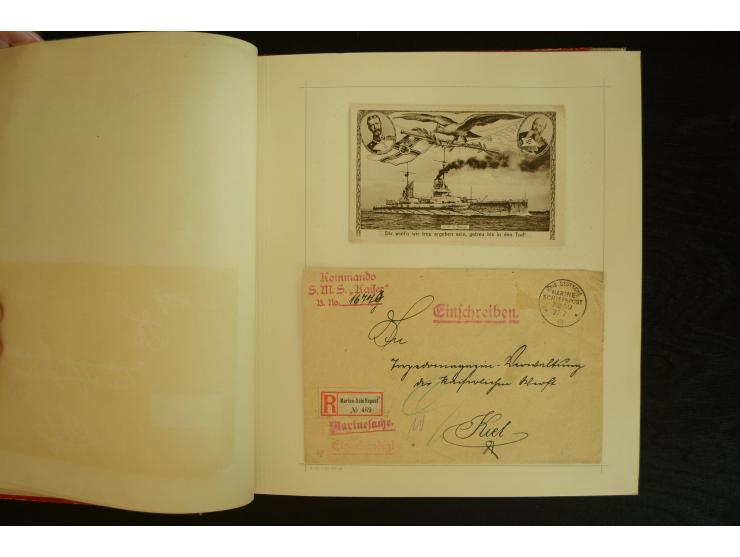 1896/1918, umfangreiche Sammlung mit über 670 Briefen, Karten und Ganzsachen, dabei viel frühe Post inkl. Post aus den Koloni