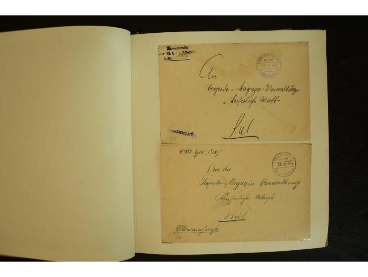 1896/1918, umfangreiche Sammlung mit über 670 Briefen, Karten und Ganzsachen, dabei viel frühe Post inkl. Post aus den Koloni