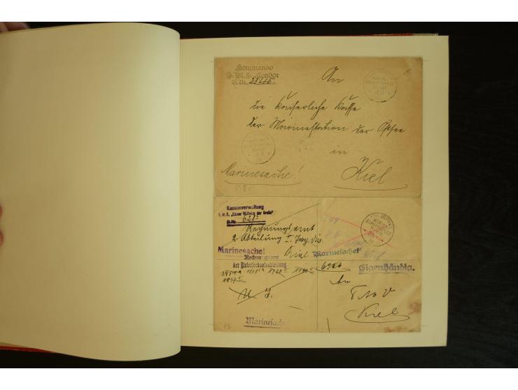 1896/1918, umfangreiche Sammlung mit über 670 Briefen, Karten und Ganzsachen, dabei viel frühe Post inkl. Post aus den Koloni