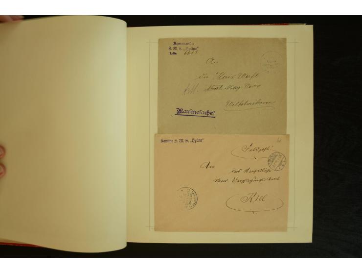 1896/1918, umfangreiche Sammlung mit über 670 Briefen, Karten und Ganzsachen, dabei viel frühe Post inkl. Post aus den Koloni