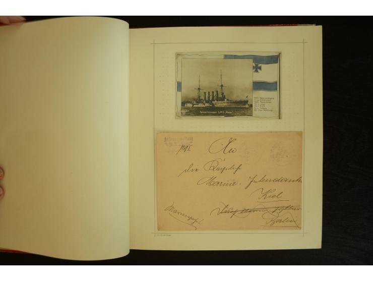 1896/1918, umfangreiche Sammlung mit über 670 Briefen, Karten und Ganzsachen, dabei viel frühe Post inkl. Post aus den Koloni