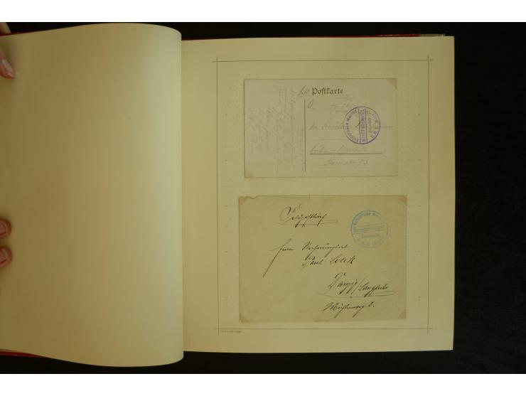 1896/1918, umfangreiche Sammlung mit über 670 Briefen, Karten und Ganzsachen, dabei viel frühe Post inkl. Post aus den Koloni