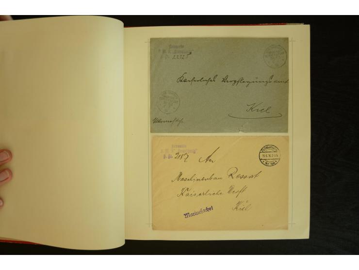 1896/1918, umfangreiche Sammlung mit über 670 Briefen, Karten und Ganzsachen, dabei viel frühe Post inkl. Post aus den Koloni