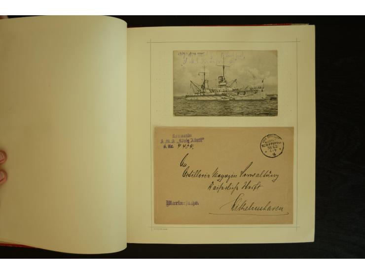 1896/1918, umfangreiche Sammlung mit über 670 Briefen, Karten und Ganzsachen, dabei viel frühe Post inkl. Post aus den Koloni