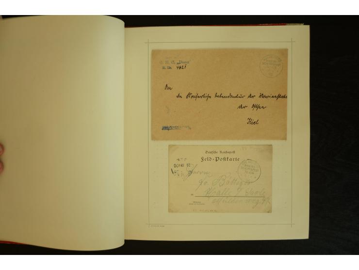 1896/1918, umfangreiche Sammlung mit über 670 Briefen, Karten und Ganzsachen, dabei viel frühe Post inkl. Post aus den Koloni