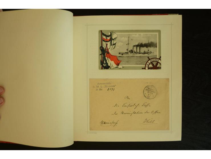 1896/1918, umfangreiche Sammlung mit über 670 Briefen, Karten und Ganzsachen, dabei viel frühe Post inkl. Post aus den Koloni