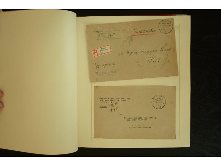 1896/1918, umfangreiche Sammlung mit über 670 Briefen, Karten und Ganzsachen, dabei viel frühe Post inkl. Post aus den Koloni