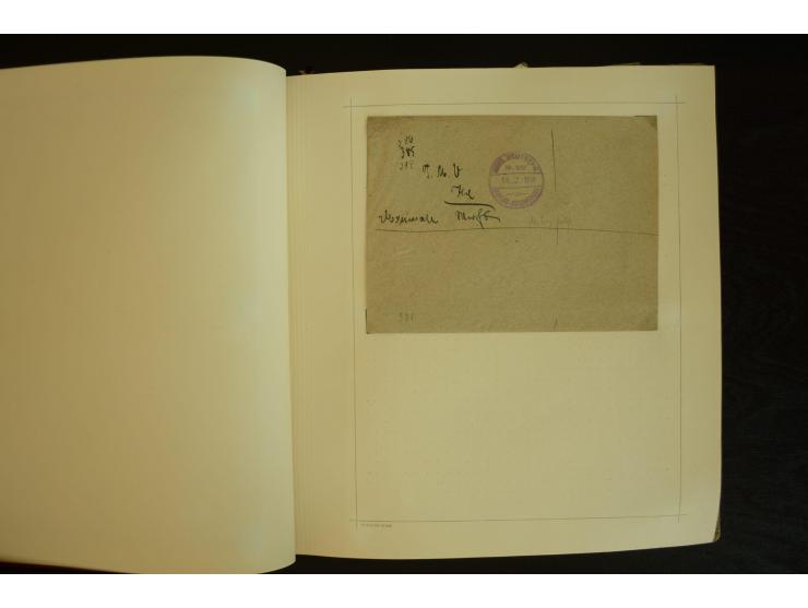 1896/1918, umfangreiche Sammlung mit über 670 Briefen, Karten und Ganzsachen, dabei viel frühe Post inkl. Post aus den Koloni