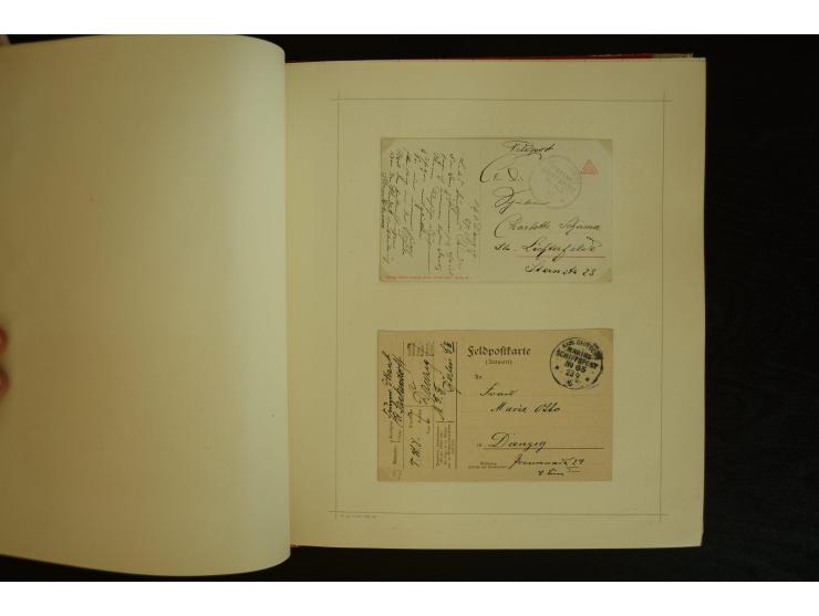 1896/1918, umfangreiche Sammlung mit über 670 Briefen, Karten und Ganzsachen, dabei viel frühe Post inkl. Post aus den Koloni