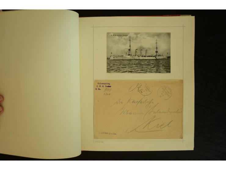 1896/1918, umfangreiche Sammlung mit über 670 Briefen, Karten und Ganzsachen, dabei viel frühe Post inkl. Post aus den Koloni