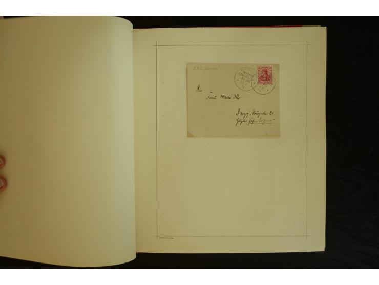 1896/1918, umfangreiche Sammlung mit über 670 Briefen, Karten und Ganzsachen, dabei viel frühe Post inkl. Post aus den Koloni