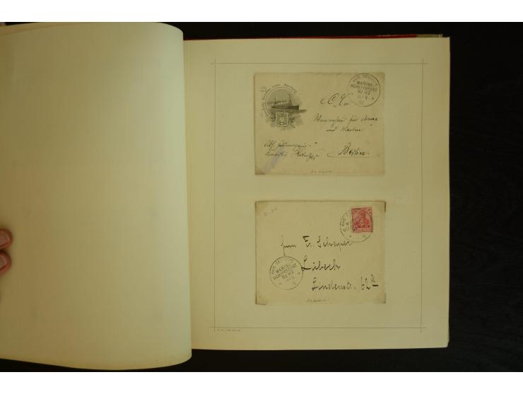 1896/1918, umfangreiche Sammlung mit über 670 Briefen, Karten und Ganzsachen, dabei viel frühe Post inkl. Post aus den Koloni