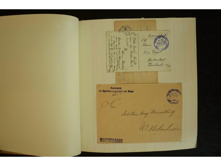 1896/1918, umfangreiche Sammlung mit über 670 Briefen, Karten und Ganzsachen, dabei viel frühe Post inkl. Post aus den Koloni