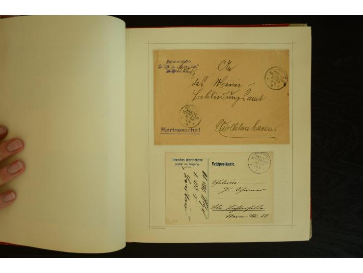 1896/1918, umfangreiche Sammlung mit über 670 Briefen, Karten und Ganzsachen, dabei viel frühe Post inkl. Post aus den Koloni