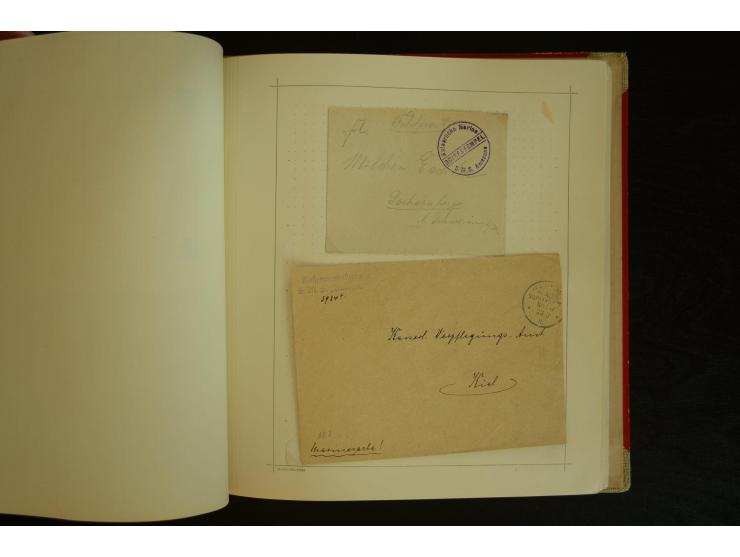 1896/1918, umfangreiche Sammlung mit über 670 Briefen, Karten und Ganzsachen, dabei viel frühe Post inkl. Post aus den Koloni