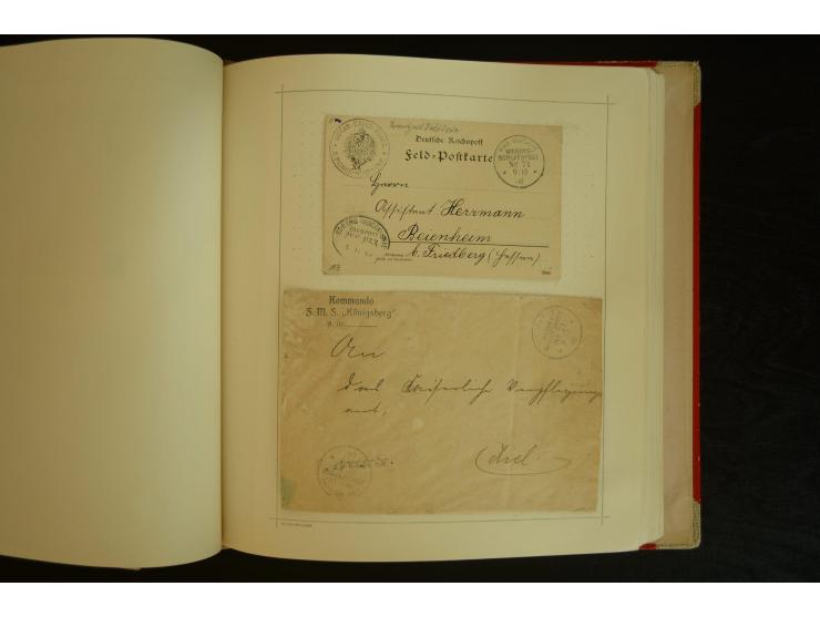 1896/1918, umfangreiche Sammlung mit über 670 Briefen, Karten und Ganzsachen, dabei viel frühe Post inkl. Post aus den Koloni