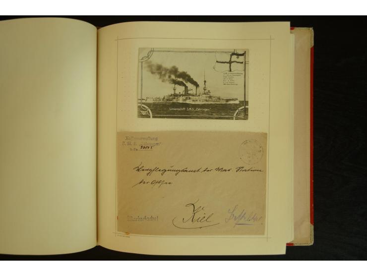 1896/1918, umfangreiche Sammlung mit über 670 Briefen, Karten und Ganzsachen, dabei viel frühe Post inkl. Post aus den Koloni