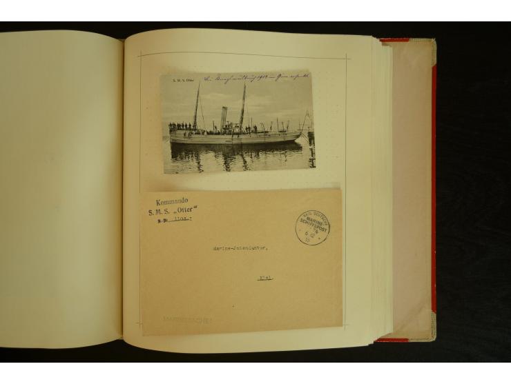 1896/1918, umfangreiche Sammlung mit über 670 Briefen, Karten und Ganzsachen, dabei viel frühe Post inkl. Post aus den Koloni