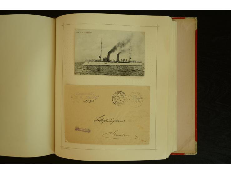 1896/1918, umfangreiche Sammlung mit über 670 Briefen, Karten und Ganzsachen, dabei viel frühe Post inkl. Post aus den Koloni