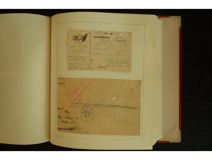 1896/1918, umfangreiche Sammlung mit über 670 Briefen, Karten und Ganzsachen, dabei viel frühe Post inkl. Post aus den Koloni