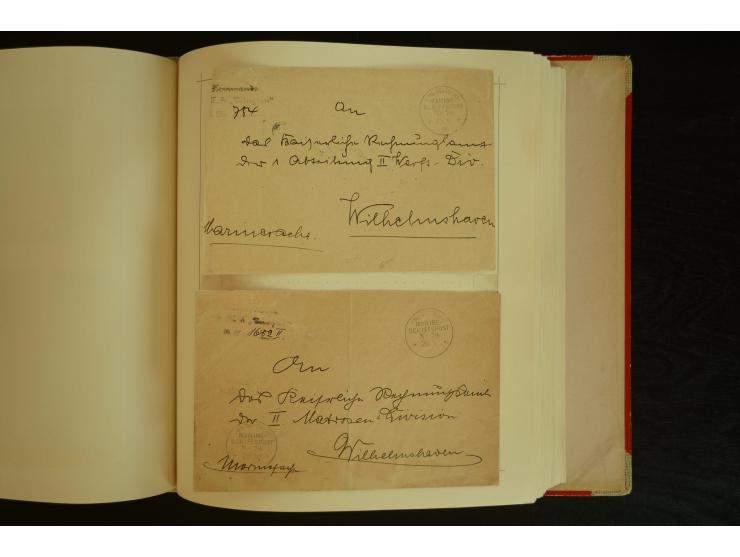 1896/1918, umfangreiche Sammlung mit über 670 Briefen, Karten und Ganzsachen, dabei viel frühe Post inkl. Post aus den Koloni