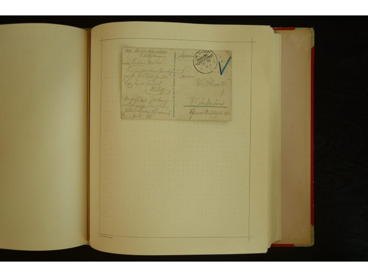 1896/1918, umfangreiche Sammlung mit über 670 Briefen, Karten und Ganzsachen, dabei viel frühe Post inkl. Post aus den Koloni