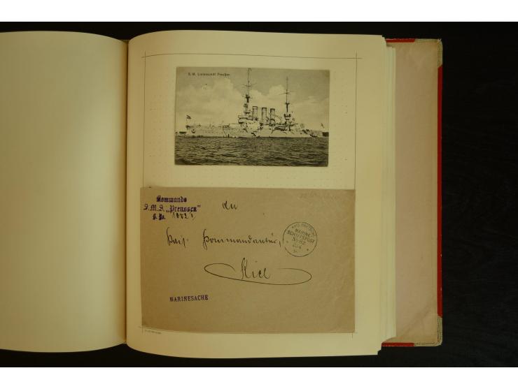 1896/1918, umfangreiche Sammlung mit über 670 Briefen, Karten und Ganzsachen, dabei viel frühe Post inkl. Post aus den Koloni