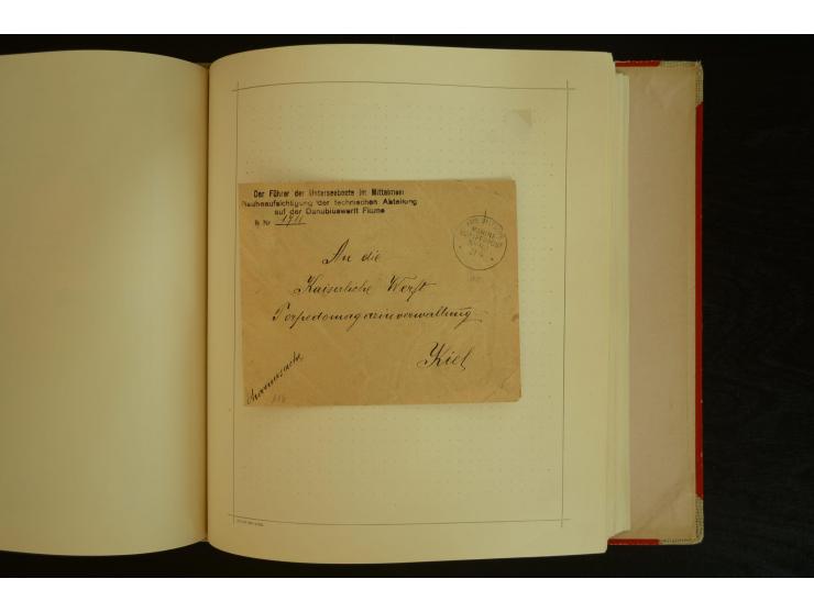 1896/1918, umfangreiche Sammlung mit über 670 Briefen, Karten und Ganzsachen, dabei viel frühe Post inkl. Post aus den Koloni