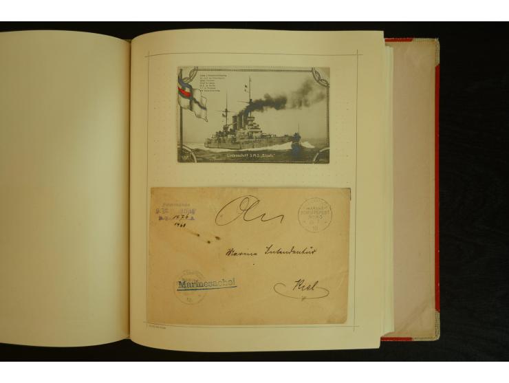1896/1918, umfangreiche Sammlung mit über 670 Briefen, Karten und Ganzsachen, dabei viel frühe Post inkl. Post aus den Koloni
