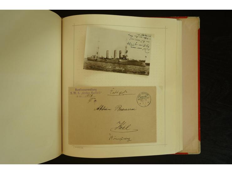 1896/1918, umfangreiche Sammlung mit über 670 Briefen, Karten und Ganzsachen, dabei viel frühe Post inkl. Post aus den Koloni