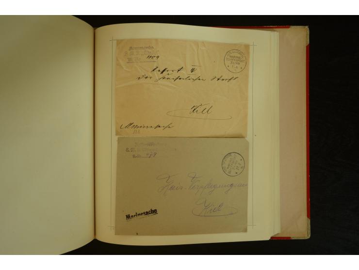 1896/1918, umfangreiche Sammlung mit über 670 Briefen, Karten und Ganzsachen, dabei viel frühe Post inkl. Post aus den Koloni