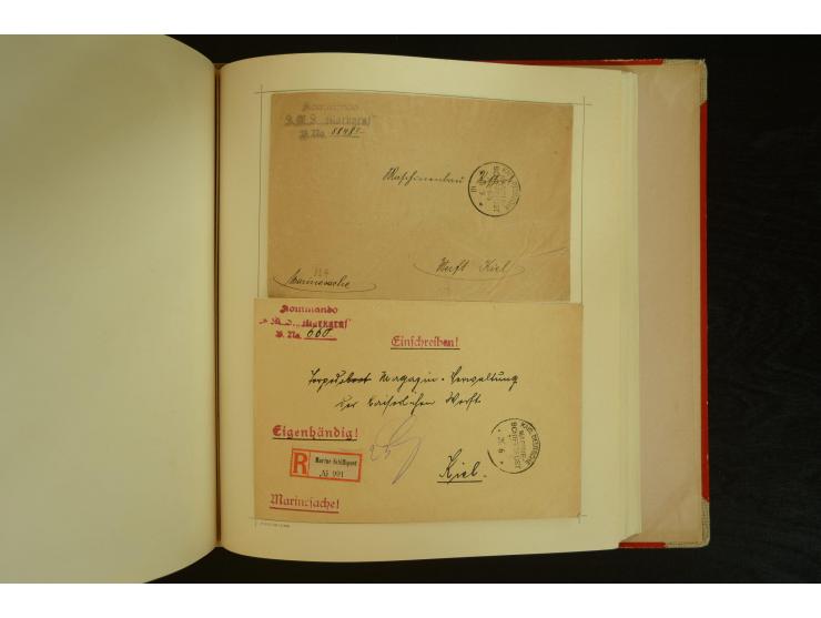 1896/1918, umfangreiche Sammlung mit über 670 Briefen, Karten und Ganzsachen, dabei viel frühe Post inkl. Post aus den Koloni