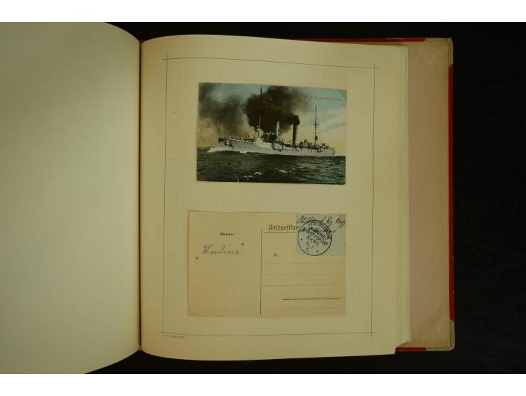 1896/1918, umfangreiche Sammlung mit über 670 Briefen, Karten und Ganzsachen, dabei viel frühe Post inkl. Post aus den Koloni