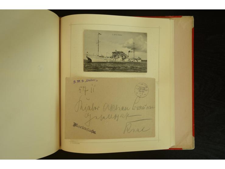 1896/1918, umfangreiche Sammlung mit über 670 Briefen, Karten und Ganzsachen, dabei viel frühe Post inkl. Post aus den Koloni