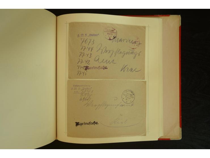 1896/1918, umfangreiche Sammlung mit über 670 Briefen, Karten und Ganzsachen, dabei viel frühe Post inkl. Post aus den Koloni