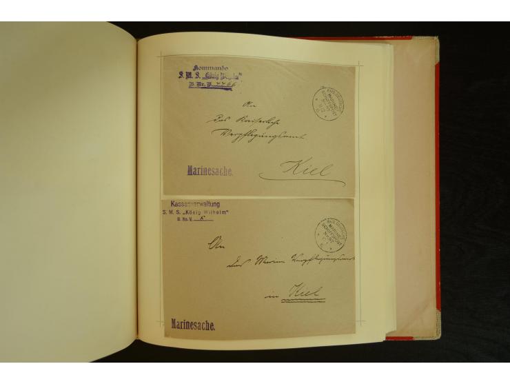 1896/1918, umfangreiche Sammlung mit über 670 Briefen, Karten und Ganzsachen, dabei viel frühe Post inkl. Post aus den Koloni